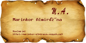 Marinkor Almiréna névjegykártya